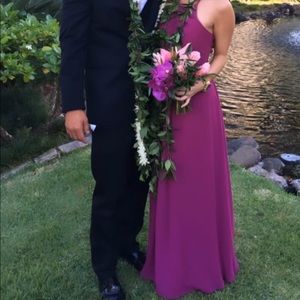 Azazie Raspberry Gown